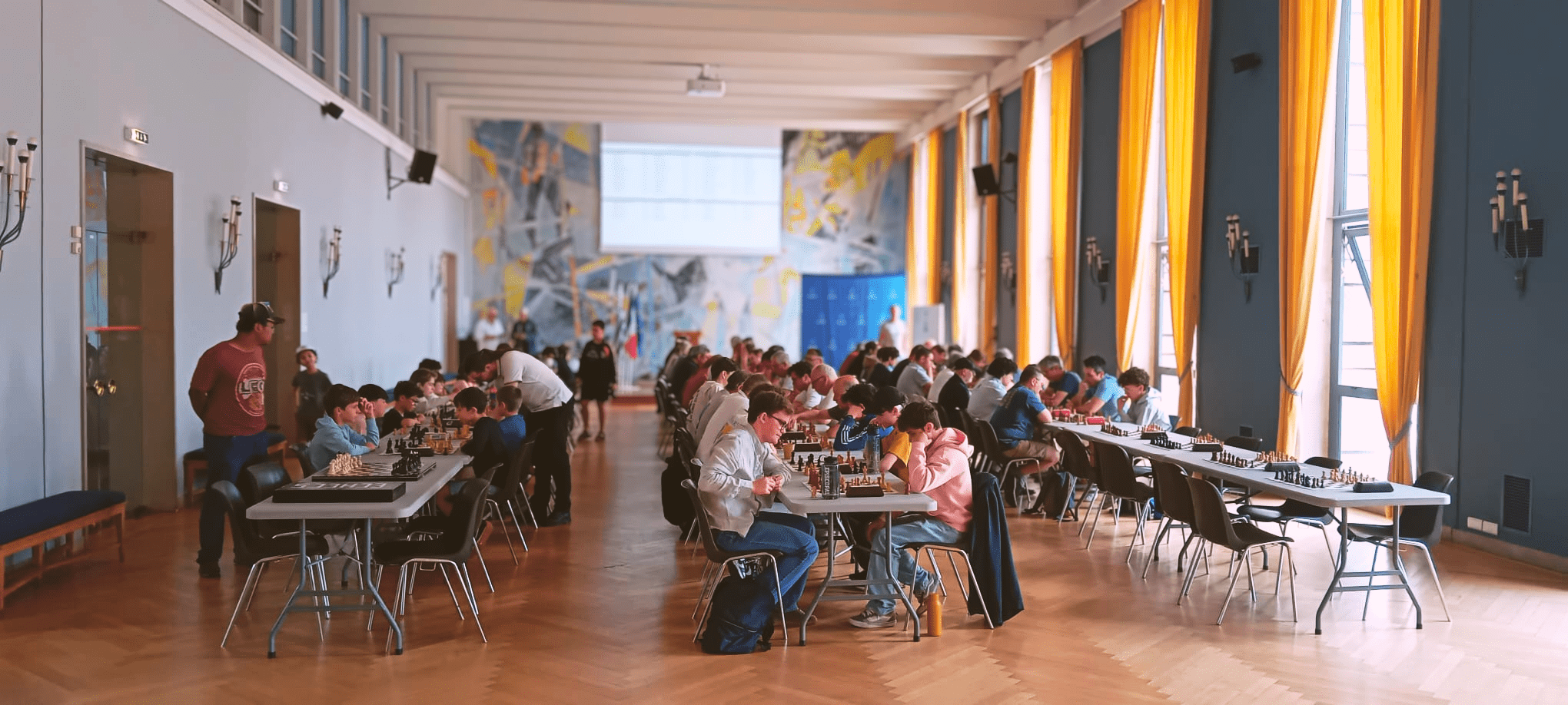 Tournoi d’échecs à la mairie de Lorient pour les 100 ans du PLL !